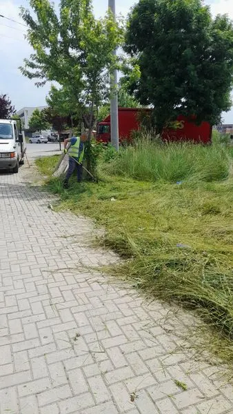 Kositja e barit ,mirëmbajtja e hapësirës gjelbëruese në rrugën "Brahim Ademi". 🍀