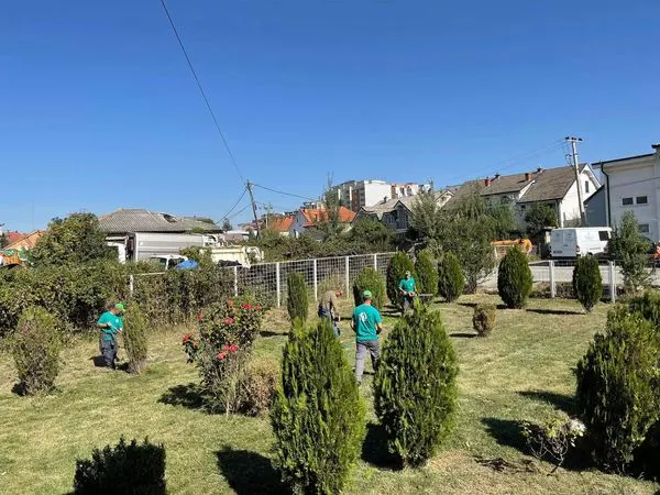 Ekipet e NPL "Ambienti", 👷🏻‍♂️🦺kanë bërë mirëmbajtjen e hapësirave gjelbruese♻️, kositjen e barit, 🍀rregullimin e drunjëve dekorativ 🌳 të Qendrës numër 4 të Mjekësisë Familjare në Ferizaj, oborri i së cilës tani ka një pamje mahnitëse.