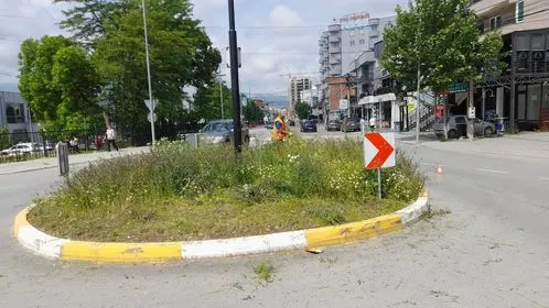 Kositja e barit, pastrimi në vijën ndarëse dhe rrethrrotullimin në Rr."Rexhep Bislimi". 🍀