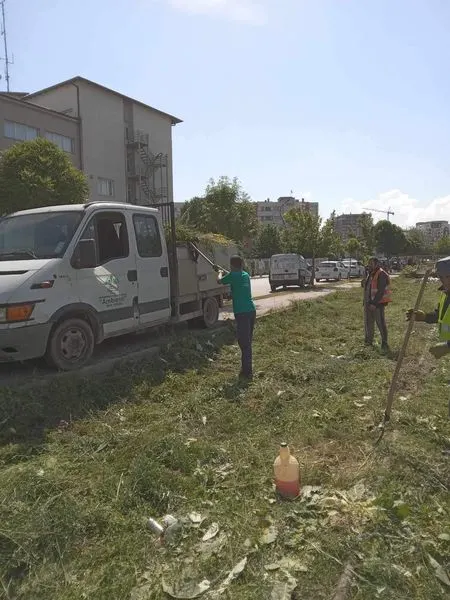 Mirëmbajtja e hapësirës së gjelbërt tek Stacioni Policor në Ferizaj, deri tek objekti i ri i QKMF-së.