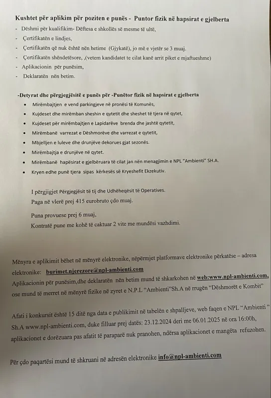 KONKURS PUNE
