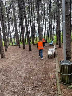Pastrimi i mbeturinave dhe hapësirës së gjelbërt tek "Parku i Lirisë".  🌲