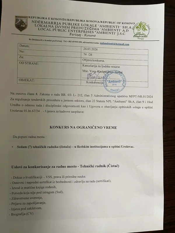 KONKUR PER KOHE TE CAKTUAR