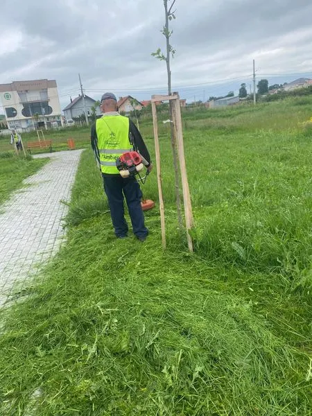 Mirëmbajtja e hapësirave të gjelbërta nga👷🏻‍♂️punonjësit e NPL "Ambienti" në fshatin Koshare.