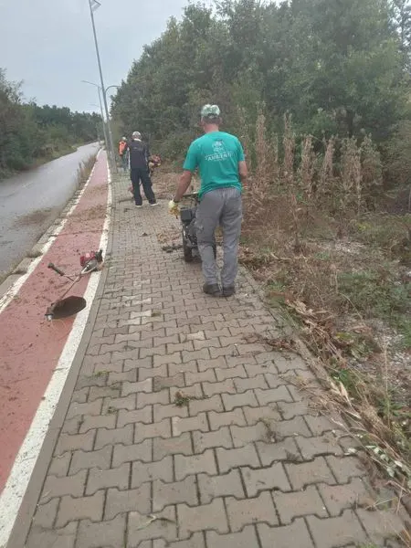 🌿🚶‍♂️ Lirimi i trotuarit nga🌲Parku "Liria" deri në fshatin Balaj, nga NPL "Ambienti"!