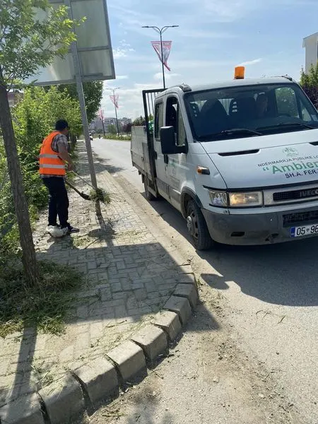 Kositja e barit,pastrimi i mbeturinave rreth rrugës"Brahim Ademi". 🍀