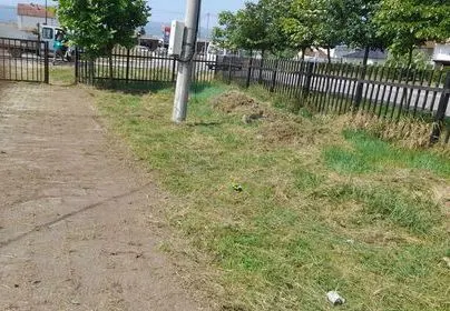 Kositja dhe pastrimi i barit,mirëmbajtja e hapësirës së gjelbërt, tek "Zyra e Gjendjes Civile " në fshatin Talinoc. 🍀